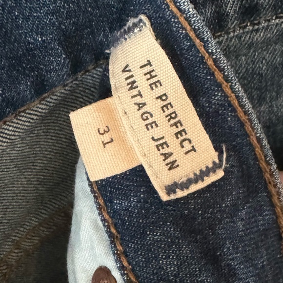 Madewell The Perfect Vintage Jeans Size 31 Button Fly - Picture 3 of 4
